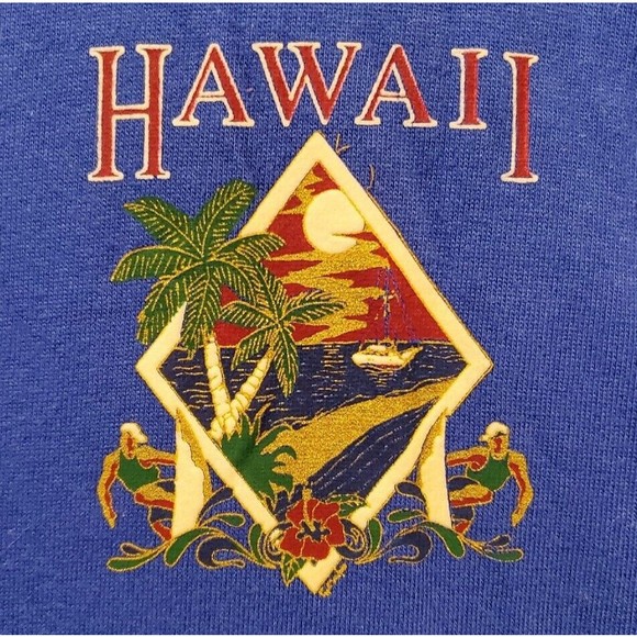 Vintage Hawaii Destination Single Stitch T-Shirt Men Sz XL Front Back Graphic US - Picture 4 of 9